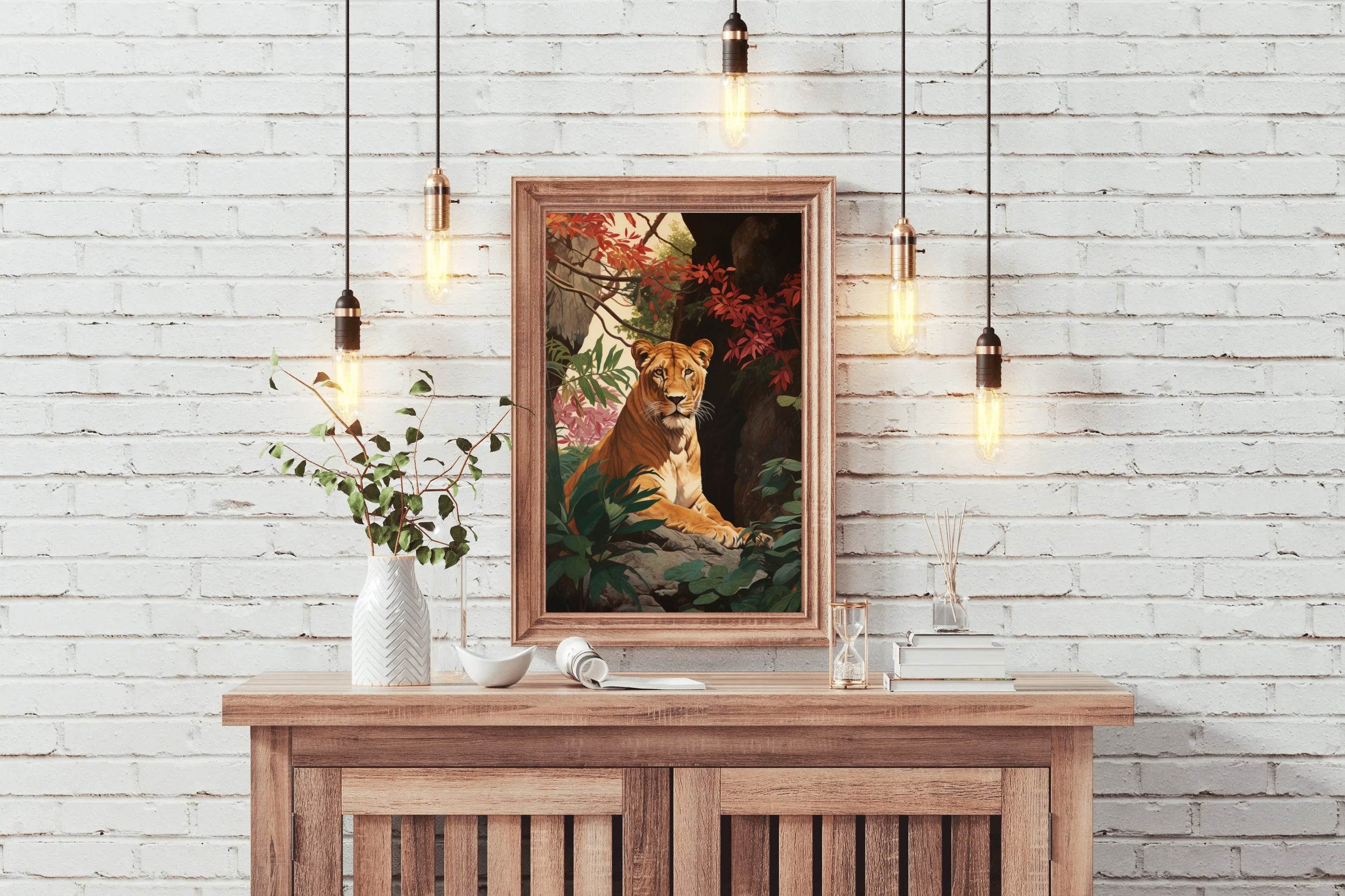 Watercolor Painting of Tiger Wall Art - beink online art store