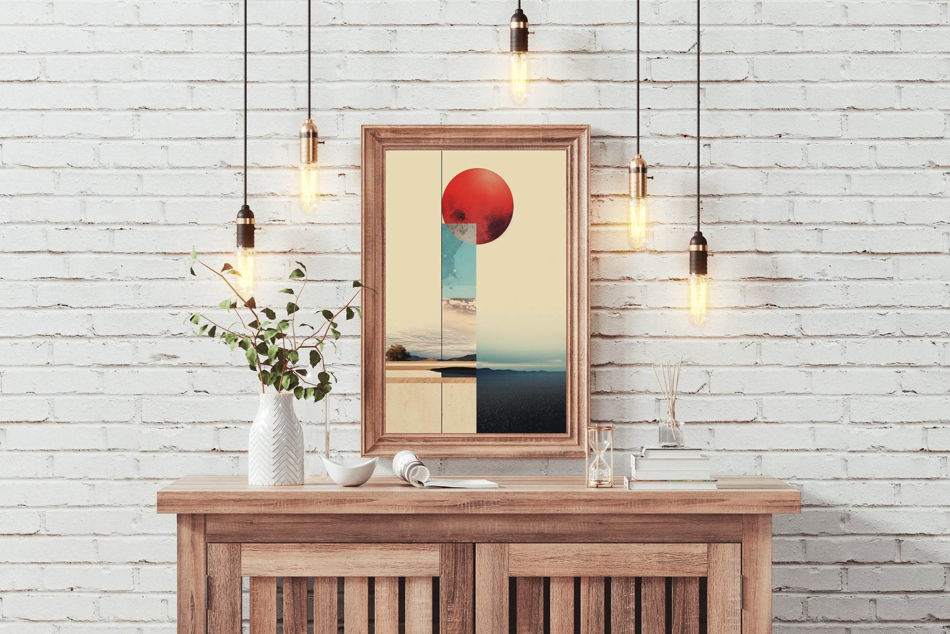 Creative Digital Collage Abstract Wall Art - beink online art store