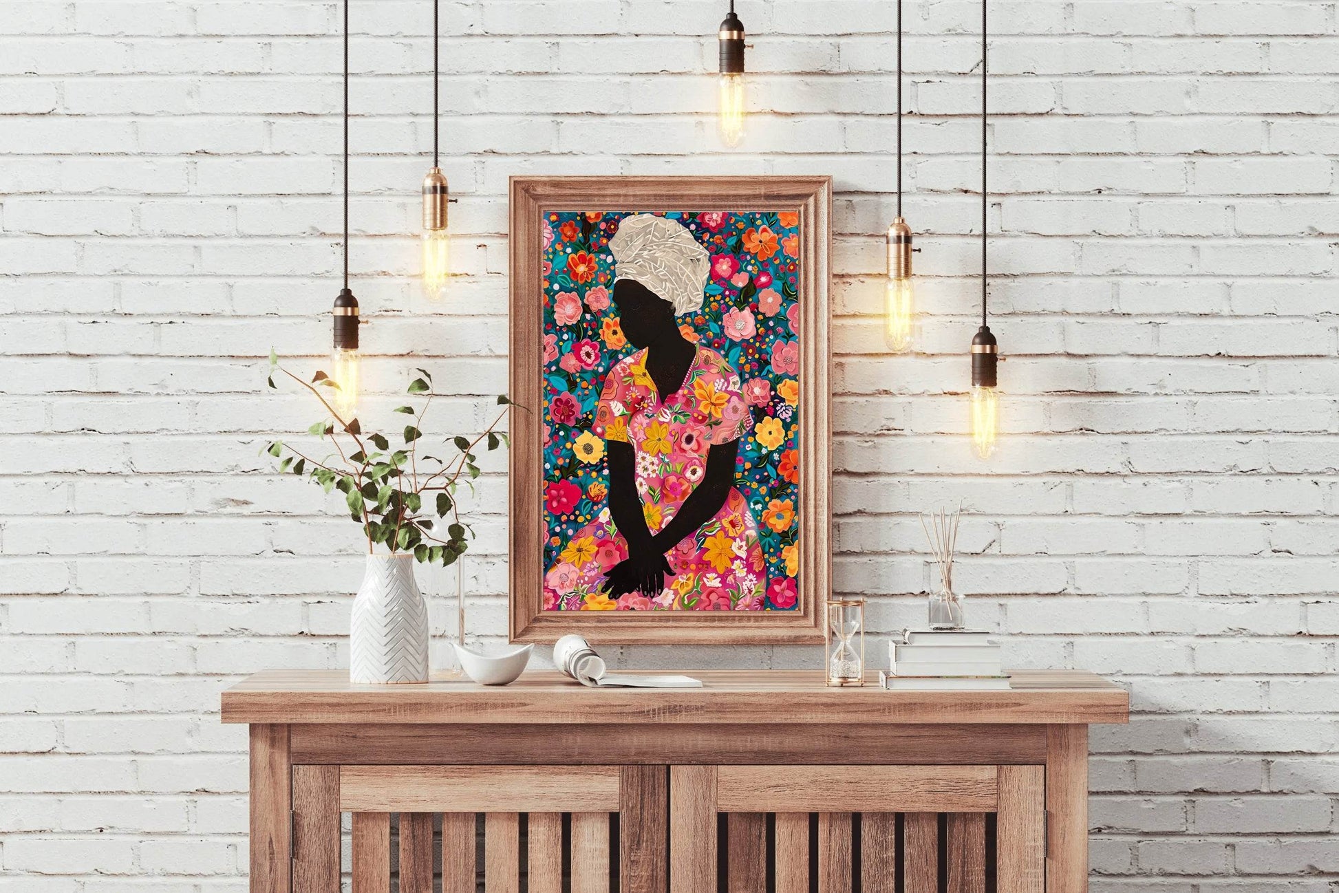 Lady of flower Wall Art - beink online art store