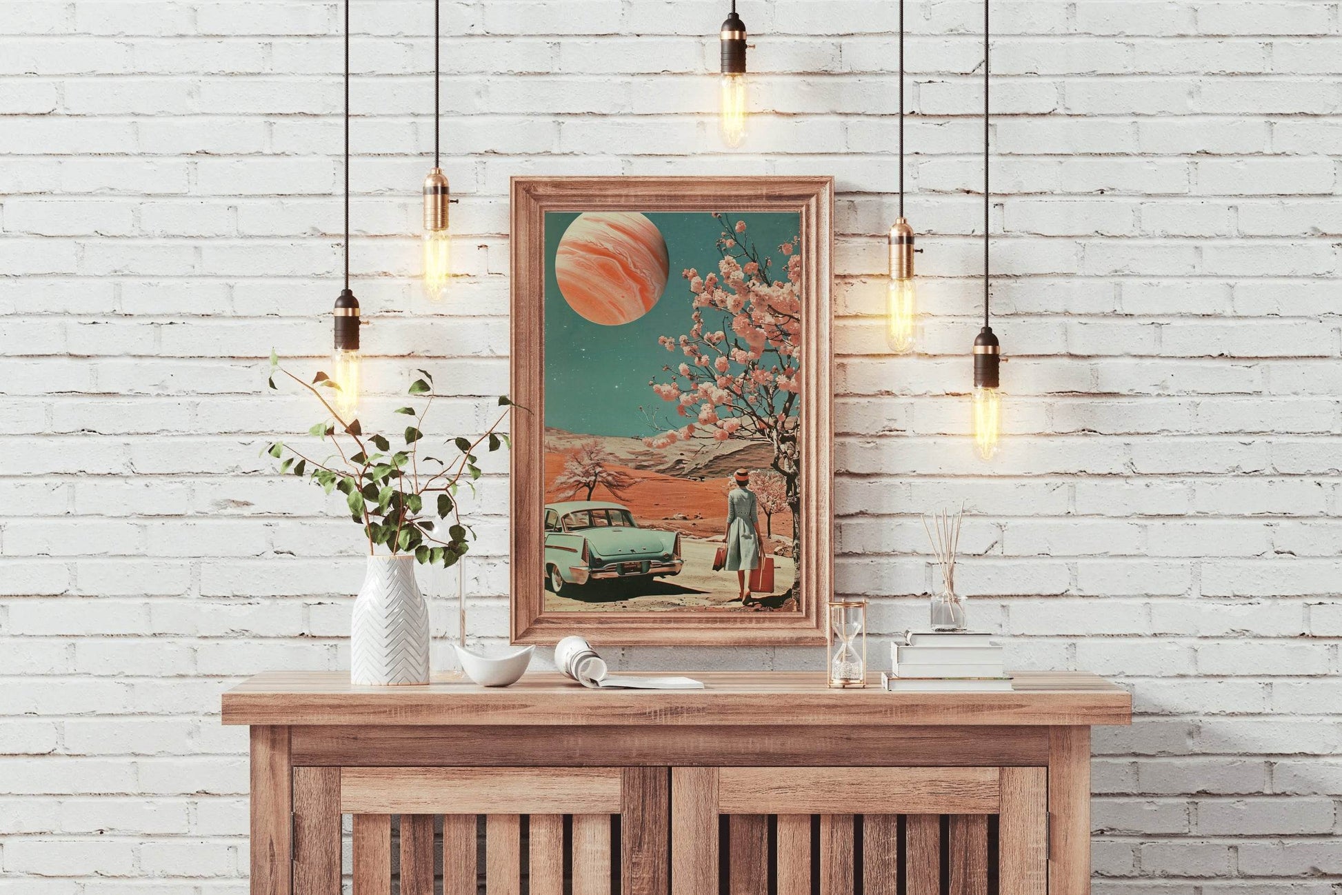 The Classic View of Life in Space Wall Art - beink online art store