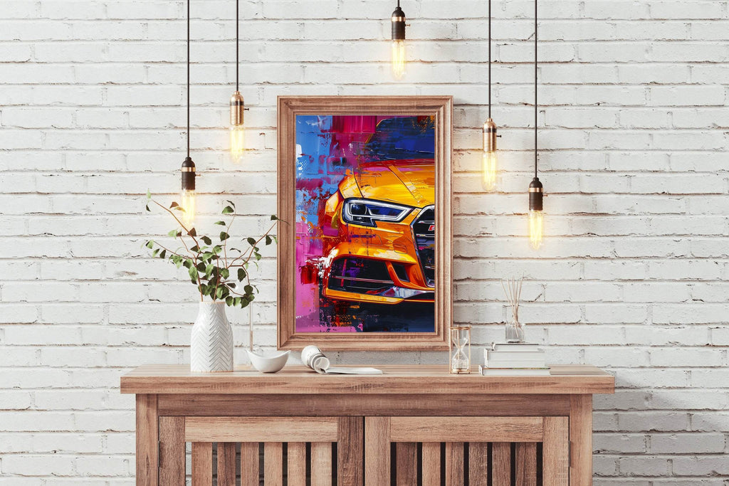 Mustang With LED Lights Wall Art - beink online art store