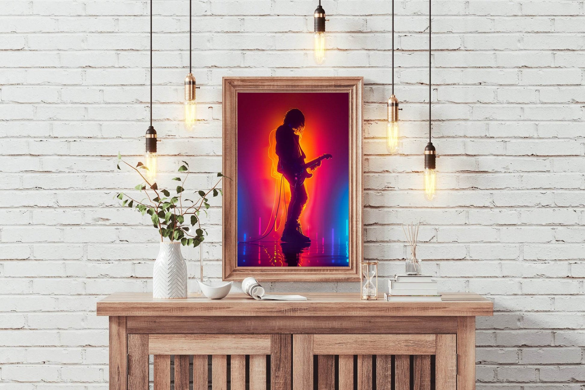 Guitarist In Concert Wall Art - beink online art store