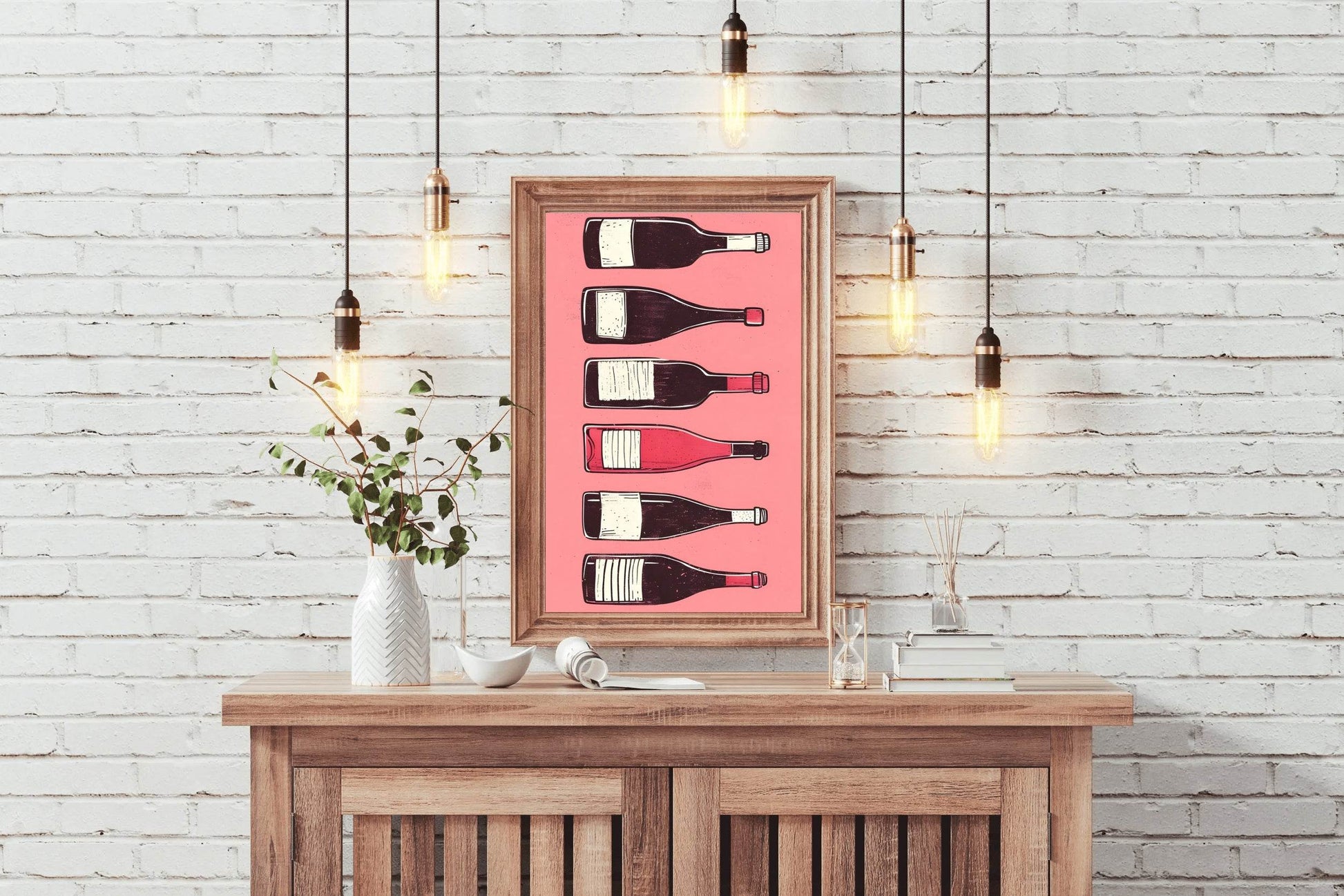 Wine & Cocktail Bottles Wall Art - beink online art store