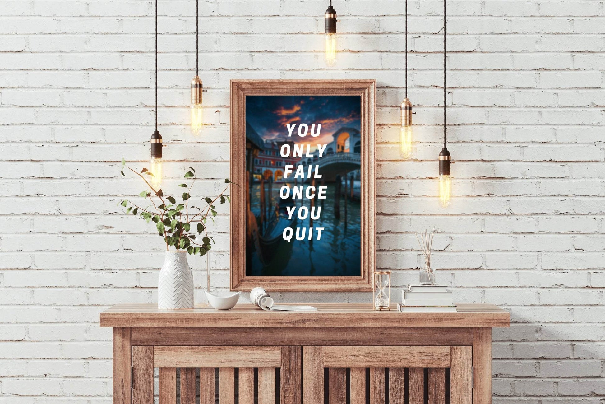 Never Quit Motivational Wall Art - beink online art store