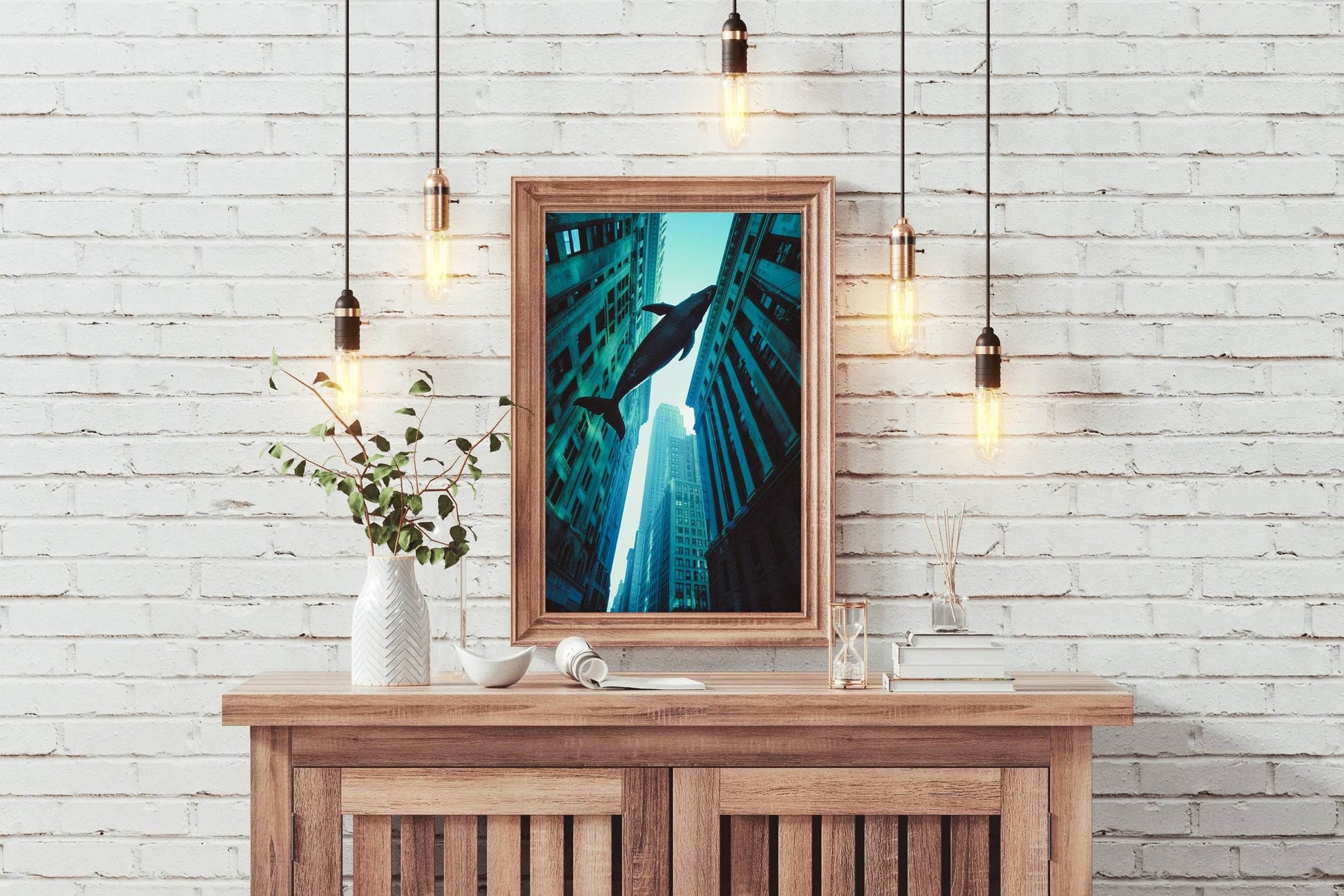 Fantasy Whale in Sky Wall Art - beink online art store