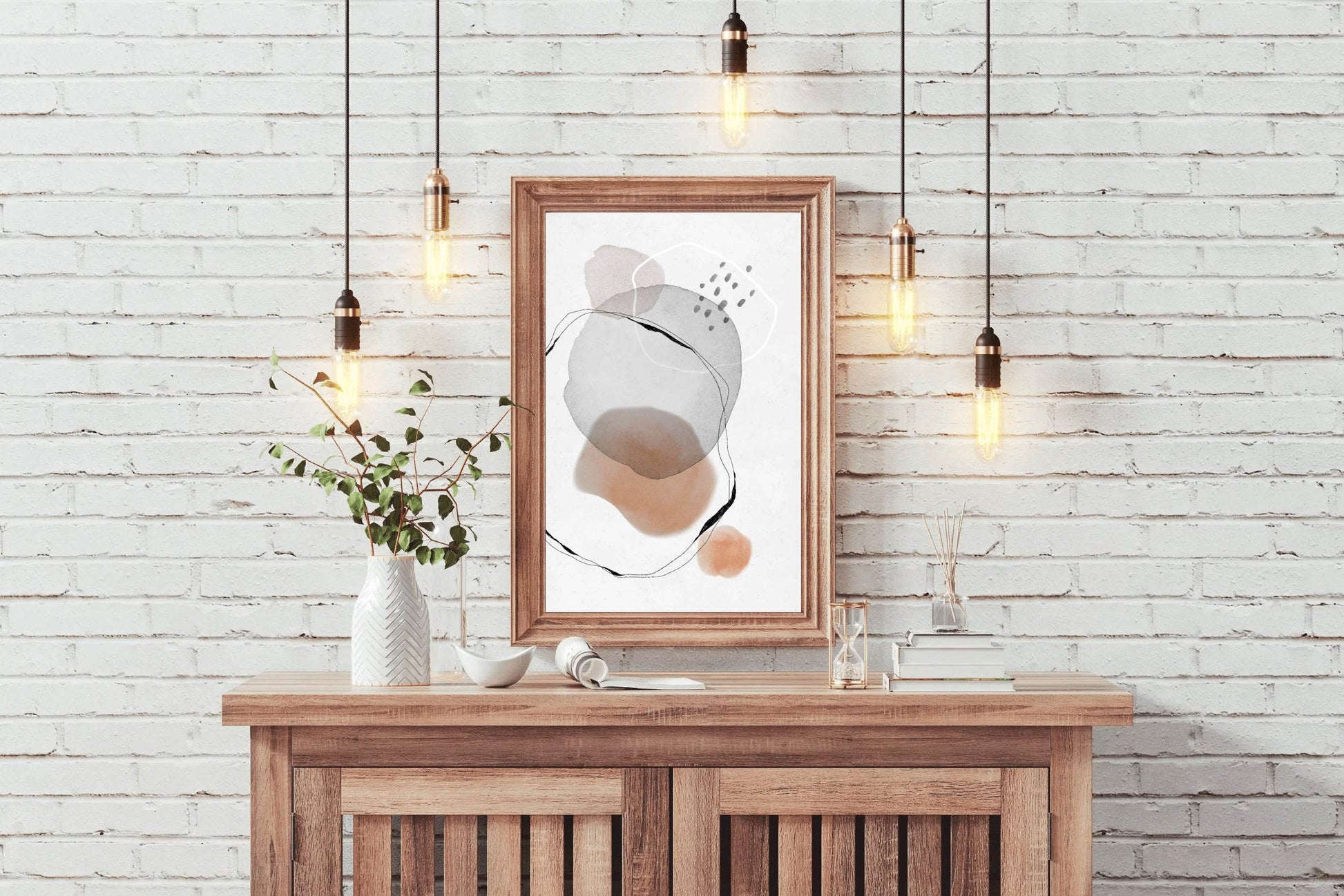 Water Color Mark Abstract Wall Art - beink online art store