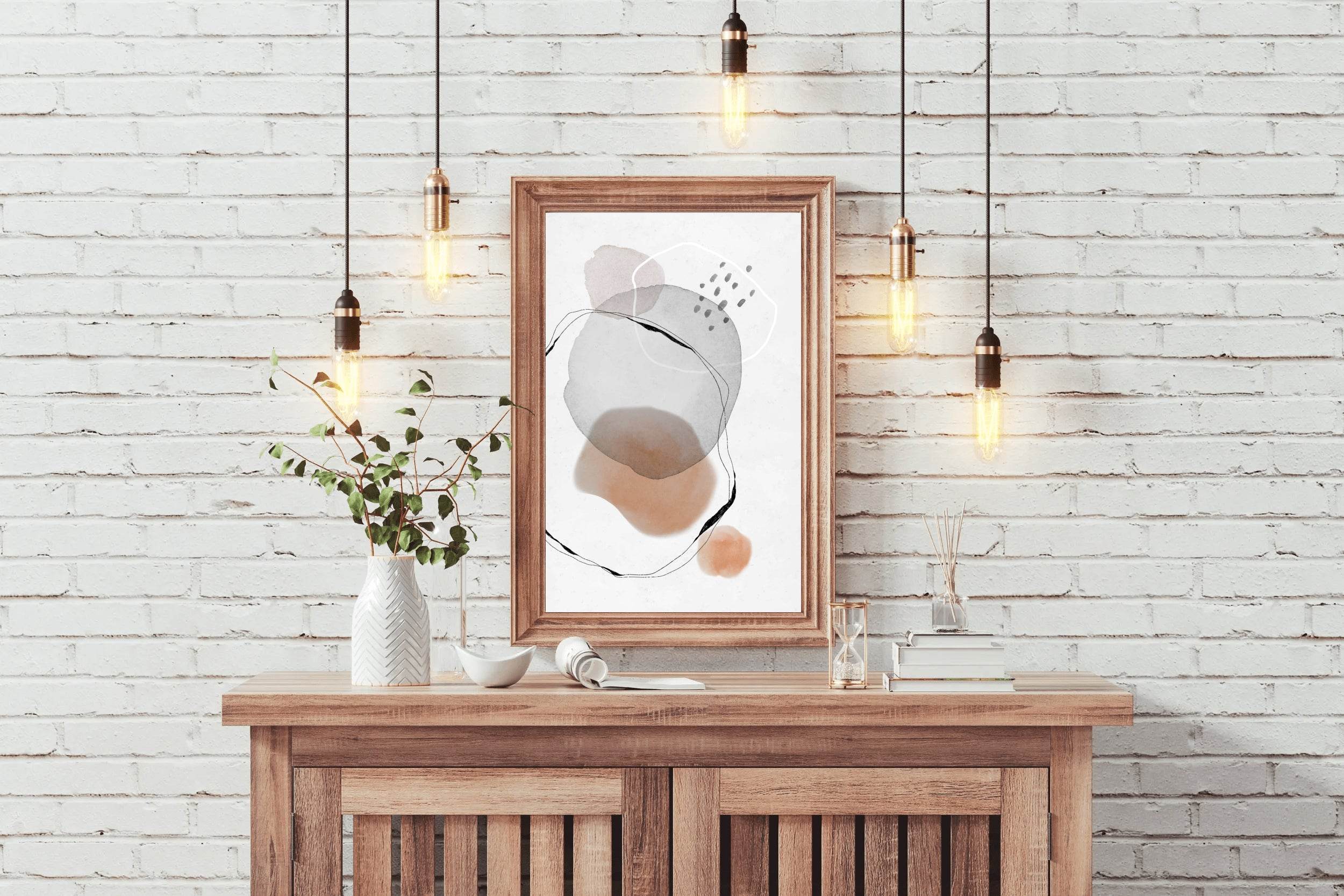 Water Color Mark Abstract Wall Art - beink online art store
