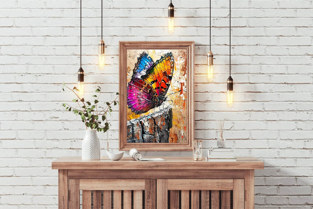 Colorful Butterfly Painting Wall Art - beink online art store