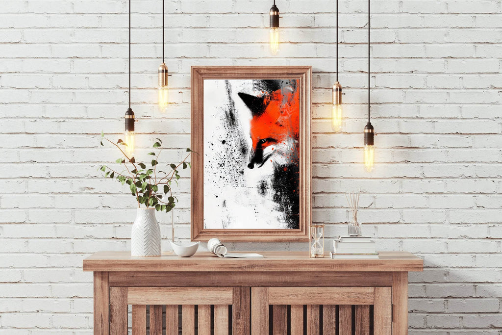 Fox Oil Painting Wall Art - beink online art store