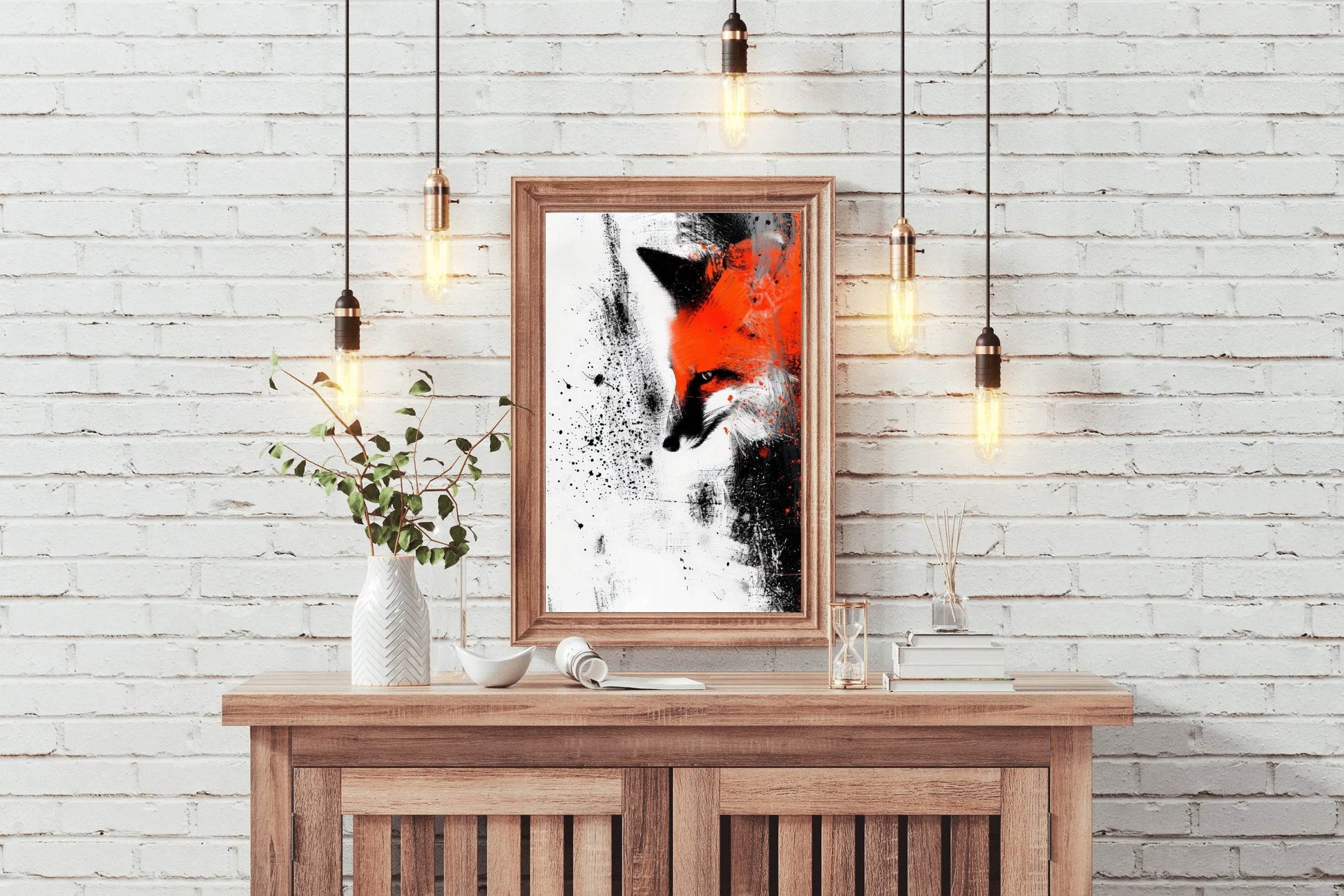Fox Oil Painting Wall Art - beink online art store
