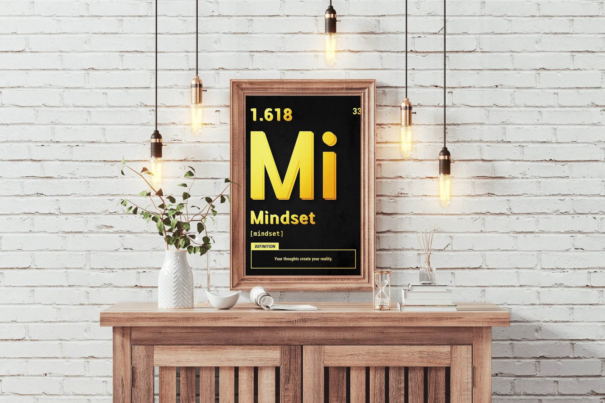 1.618 Mindset Motivational Wall Art - beink online art store