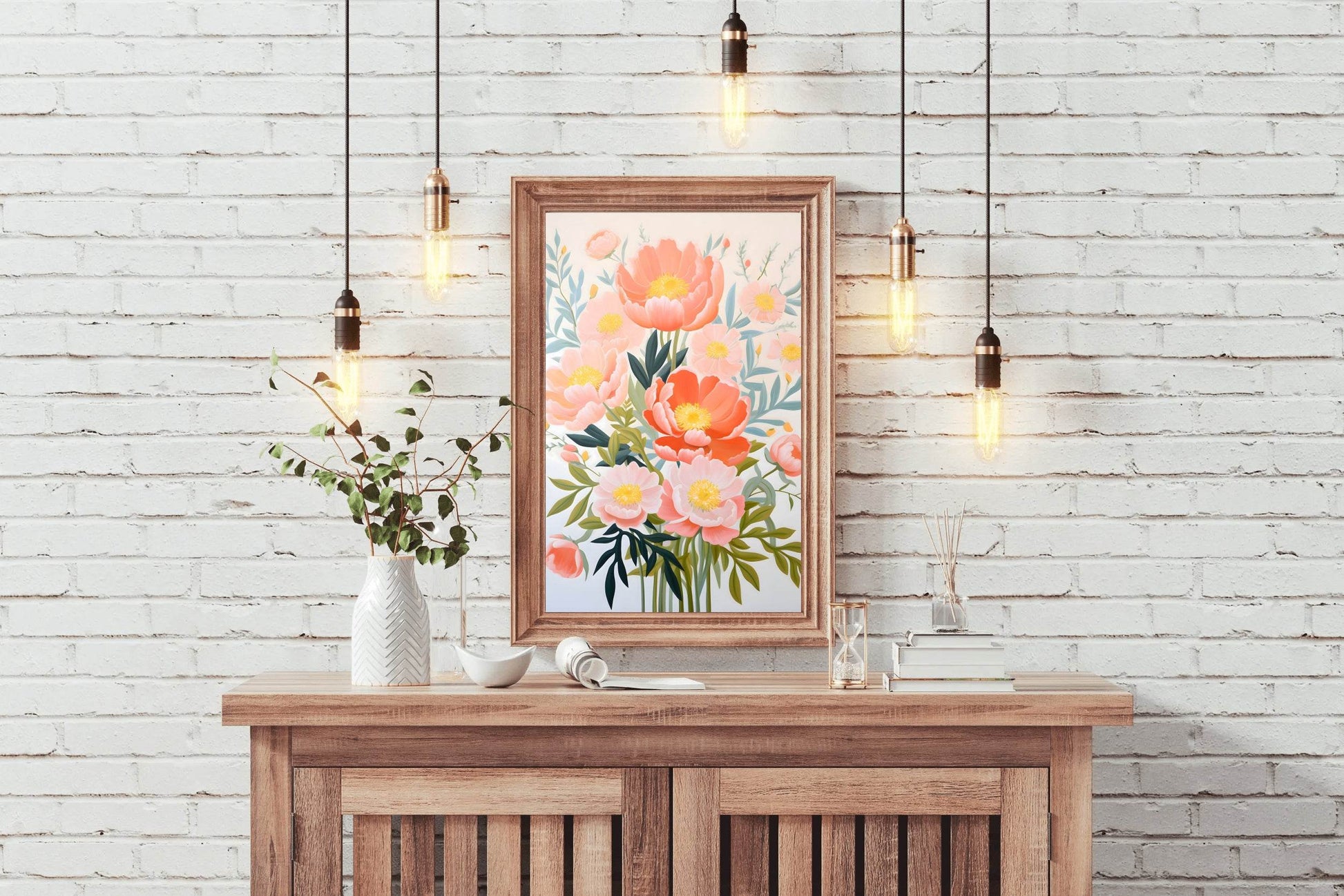 Painting of Colorful Flower Bunch - beink online art store