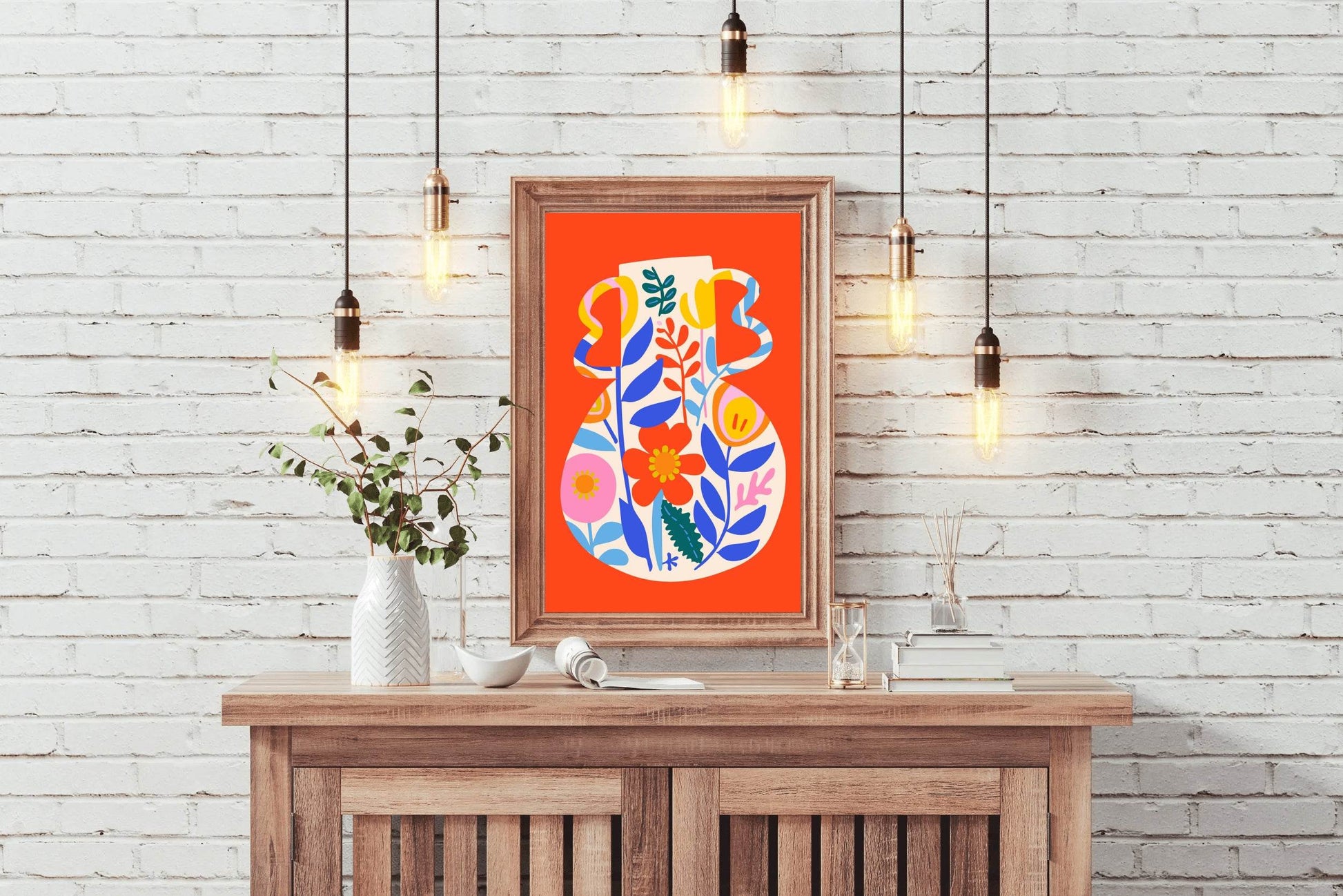 Painting a Jar With a Design Wall Art - beink online art store