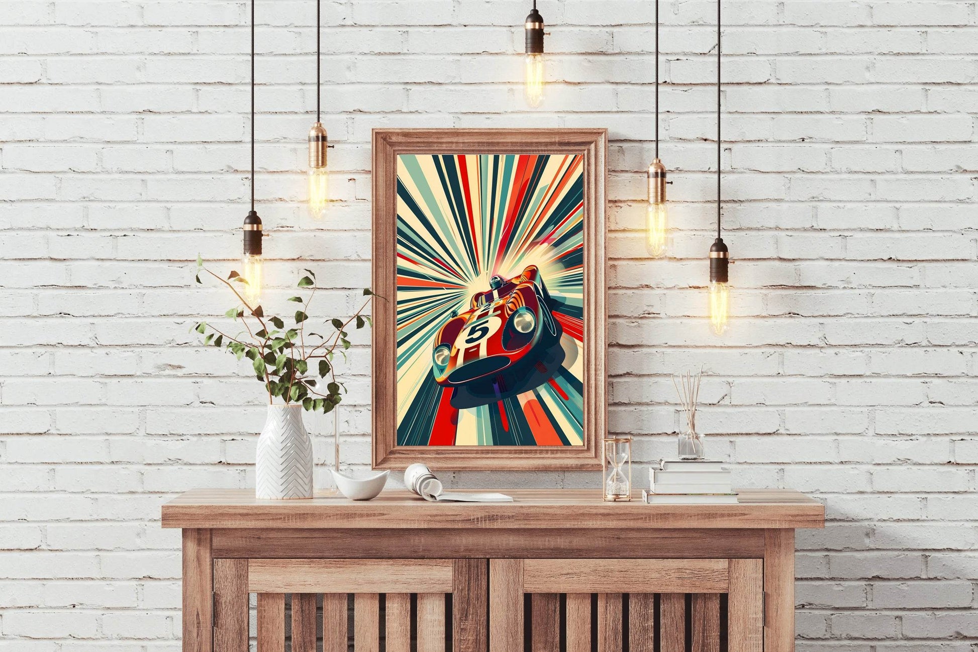 Classic Car Racing Wall Art - beink online art store