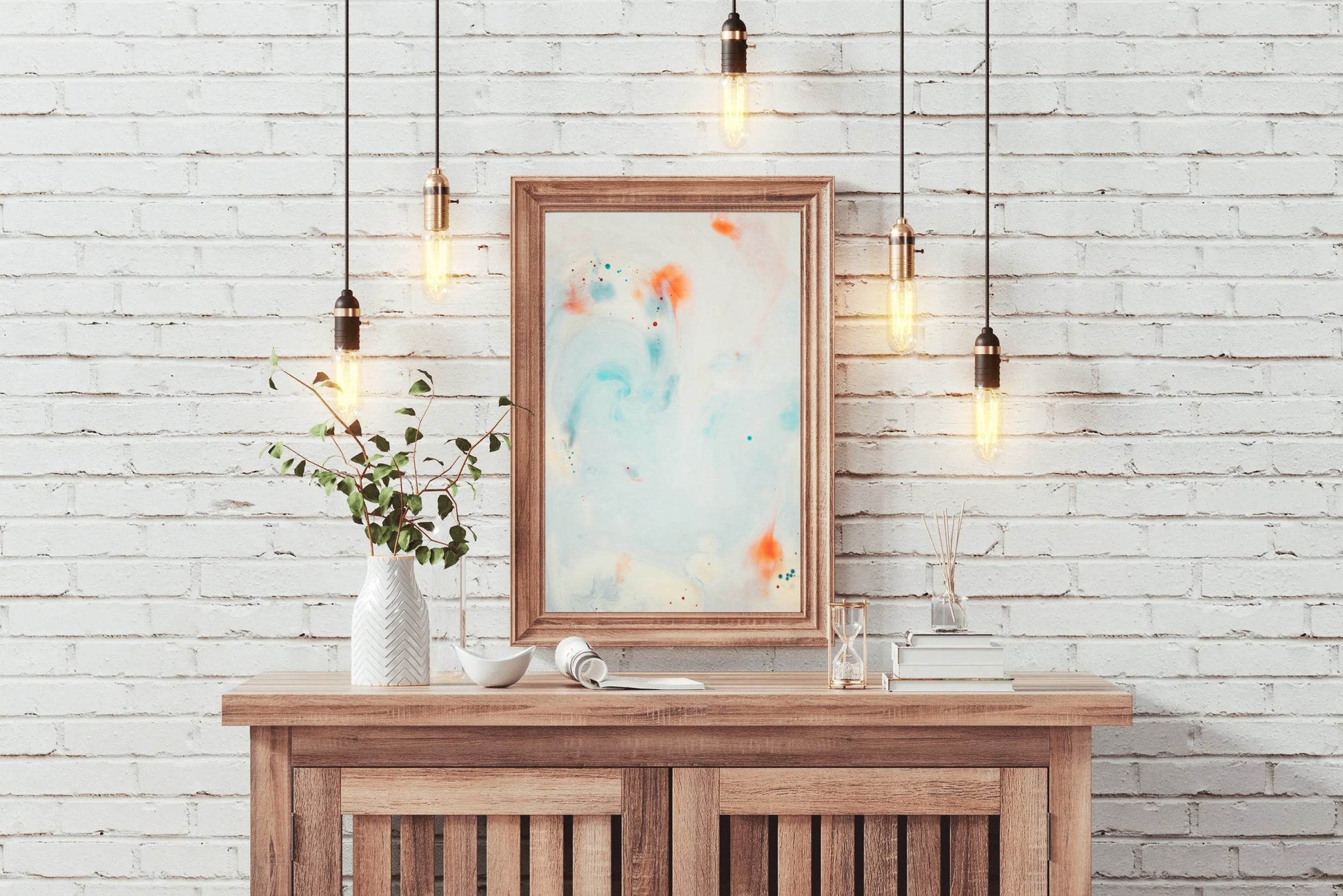 Elegant Brush Strokes Abstract Wall Art - beink online art store