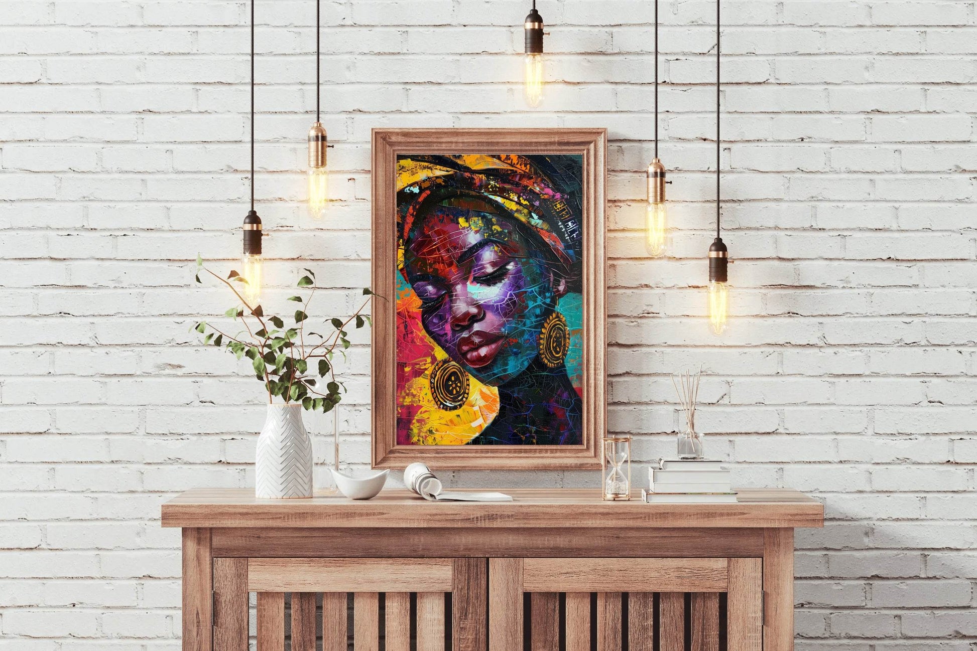 Maasai African Woman Wall Art - beink online art store