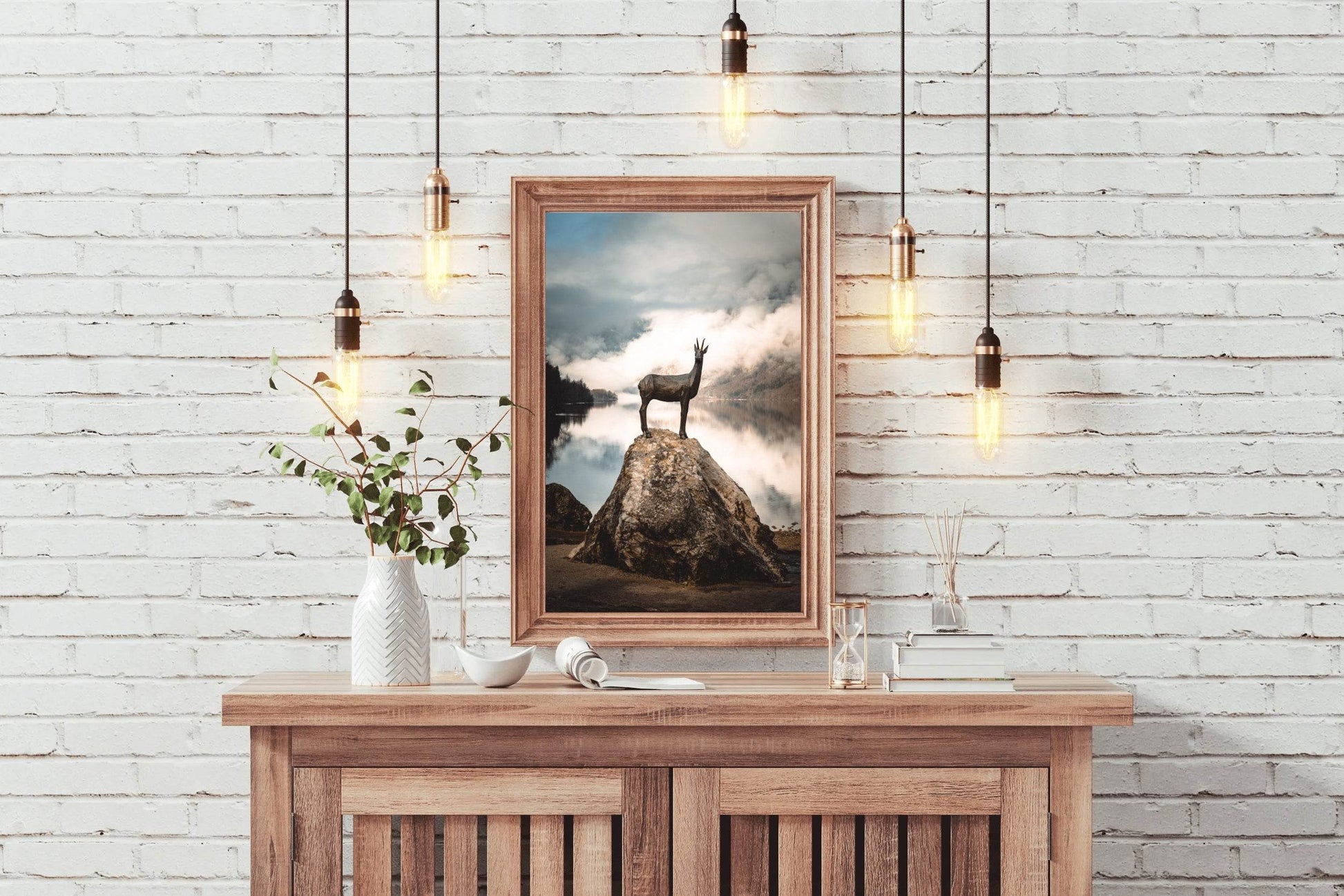 Highland Deer Animal Wall Art - beink online art store