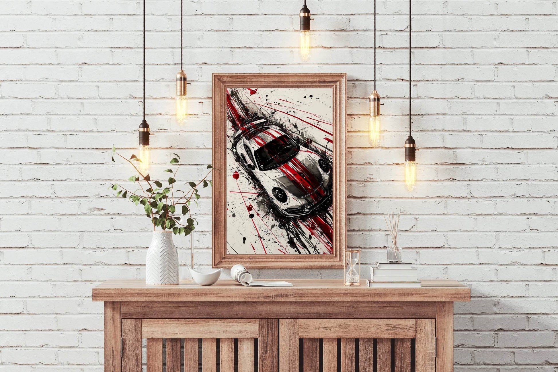 Porsche 911 Hyper-Real Wall Art - beink online art store