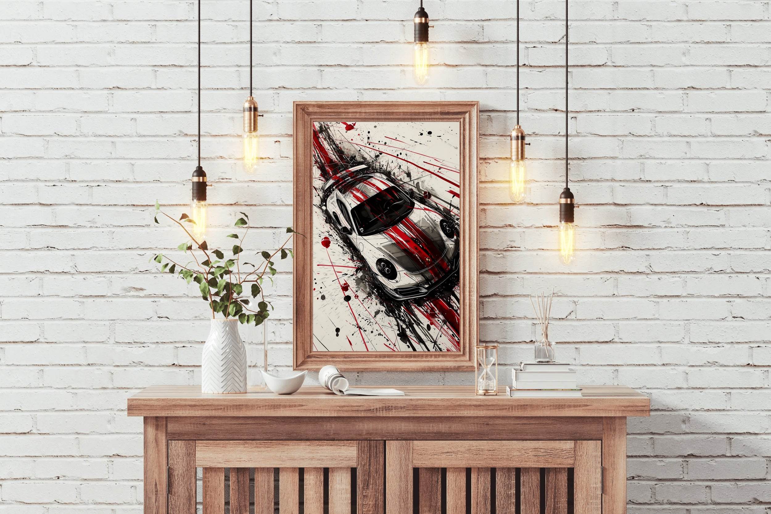 Porsche 911 Hyper-Real Wall Art - beink online art store
