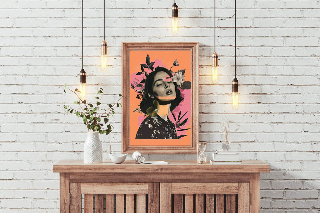 Girl Design Collage Premium Wall Art - beink online art store