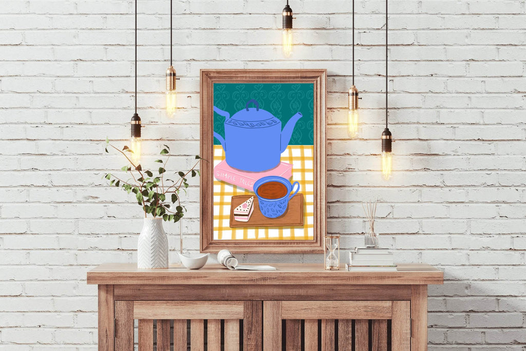 Teapot And Tea Wall Art - beink online art store