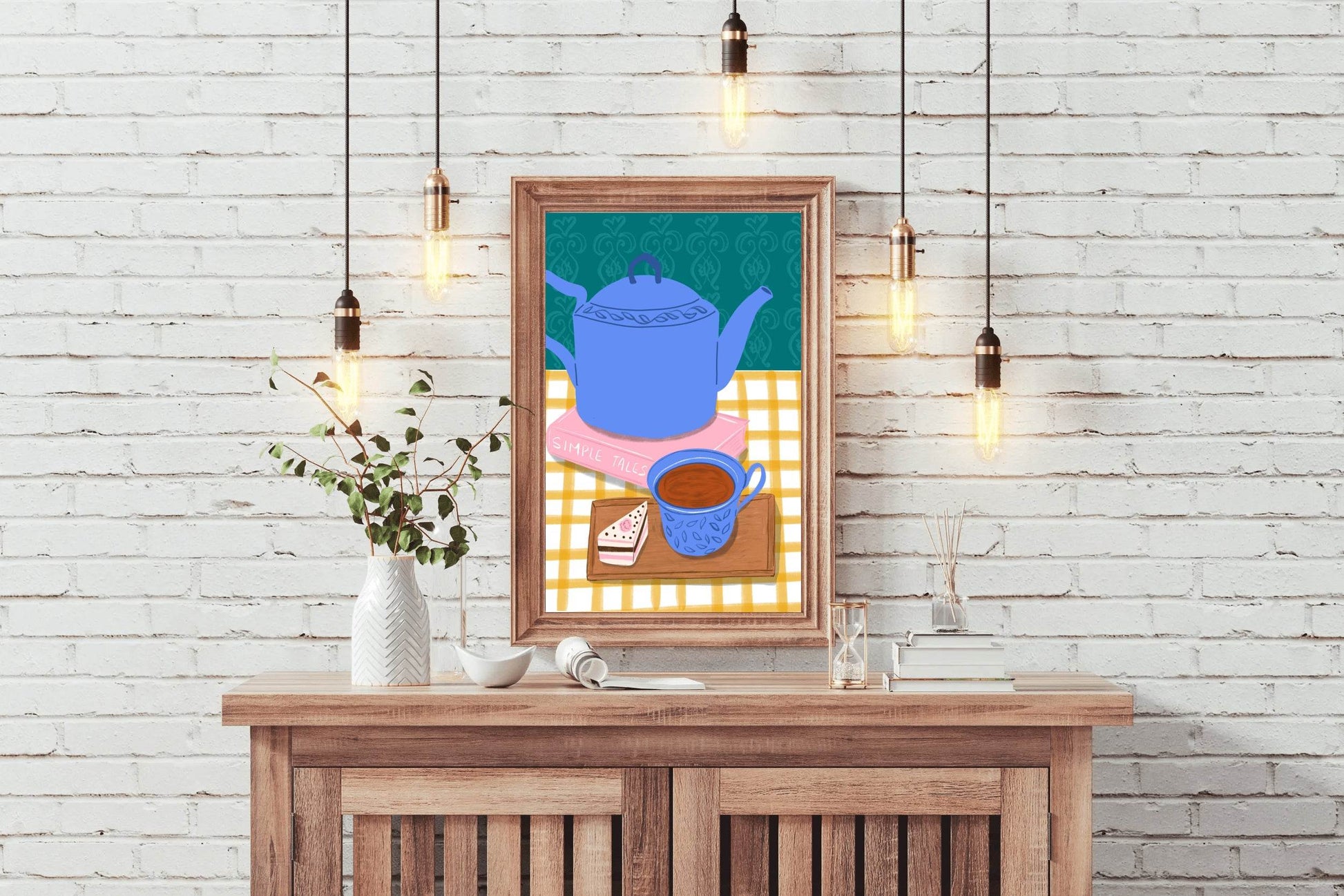 Teapot And Tea Wall Art - beink online art store