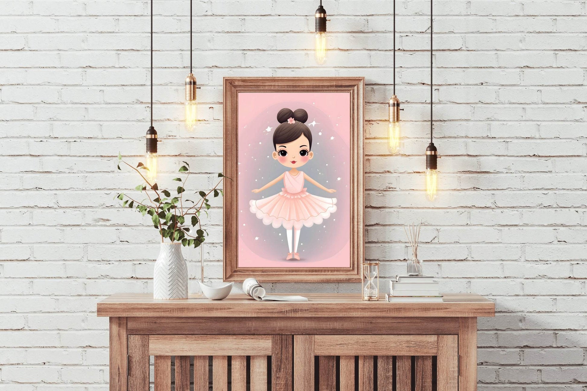 Little Ballerina illustration Wall Art - beink online art store