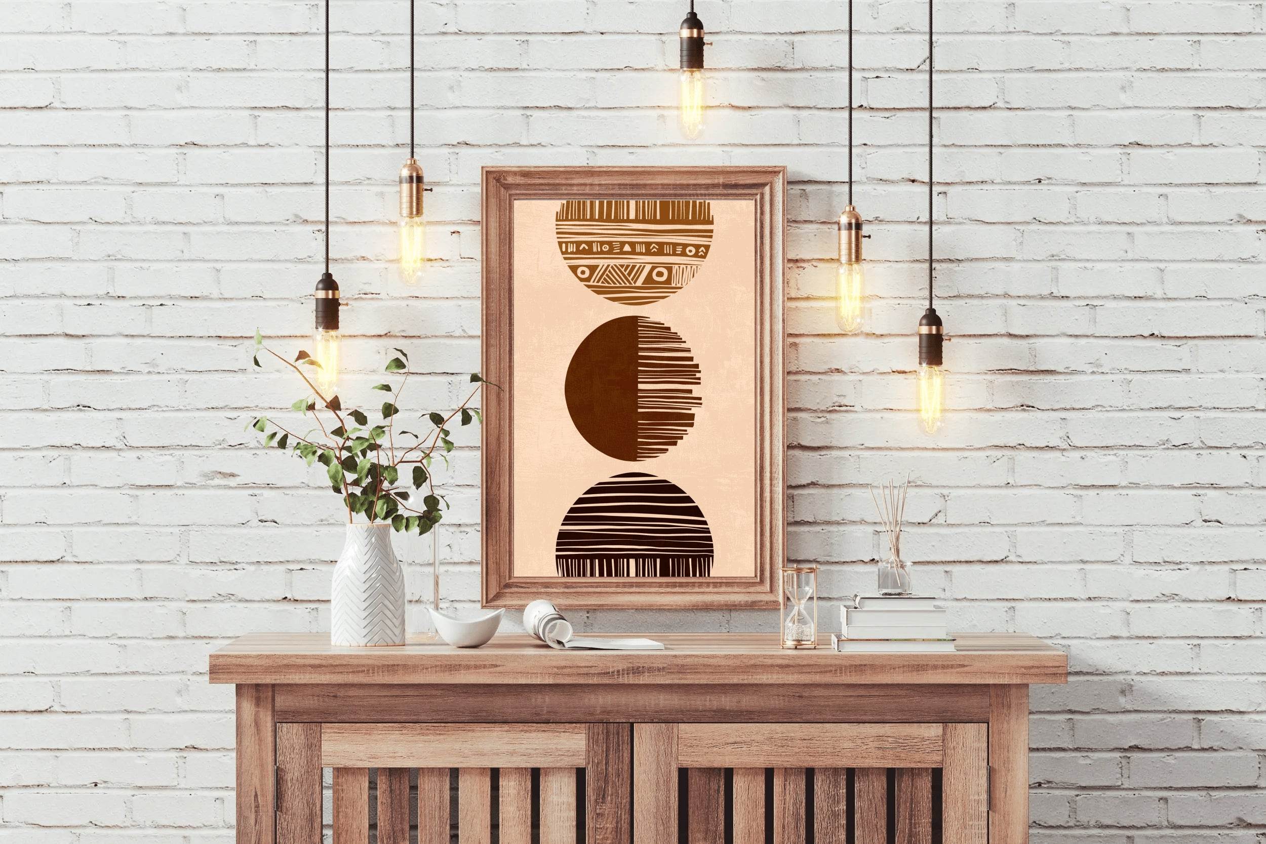 Minimalist Circle Pattern ArtWork - beink online art store