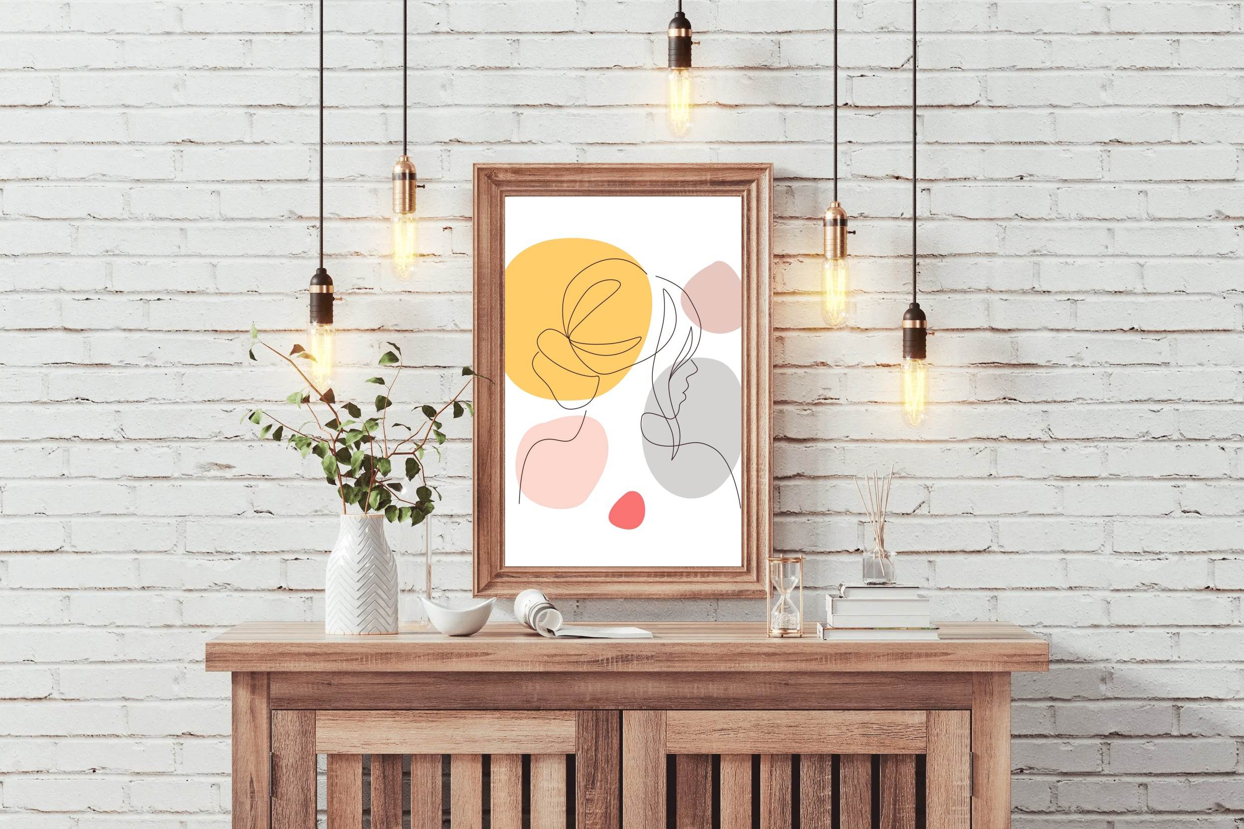 Minimal Female Design Wall Art - beink online art store