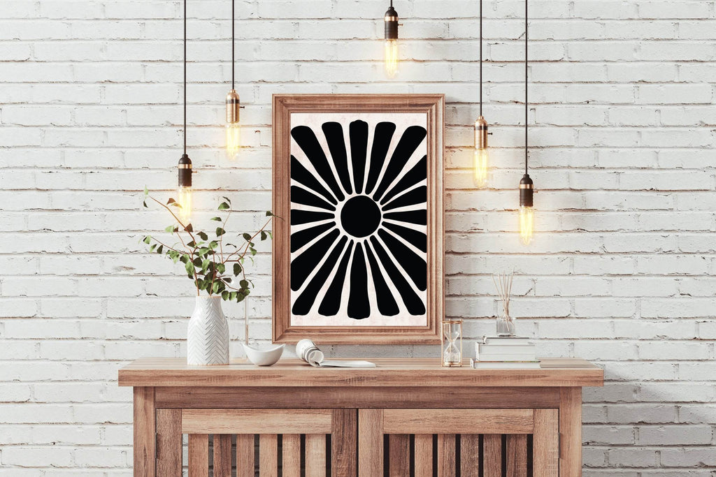 Dark Hawaiian Flower Wall Art - beink online art store