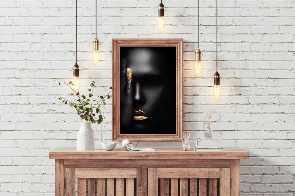 African Woman With one Open Eye Wall Art - beink online art store