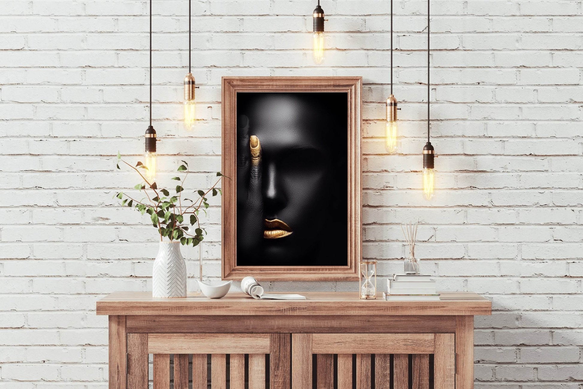 African Woman With one Open Eye Wall Art - beink online art store