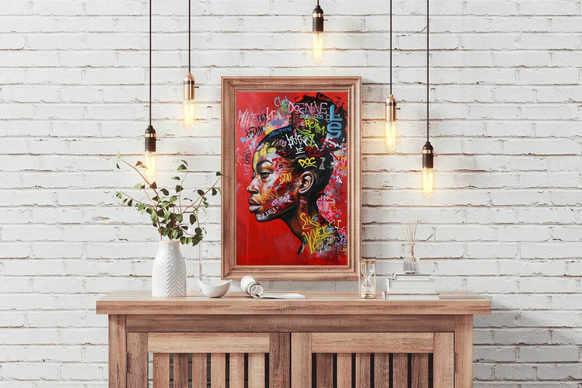 Urban Graffiti Portrait Street Style Wall Art - beink online art store