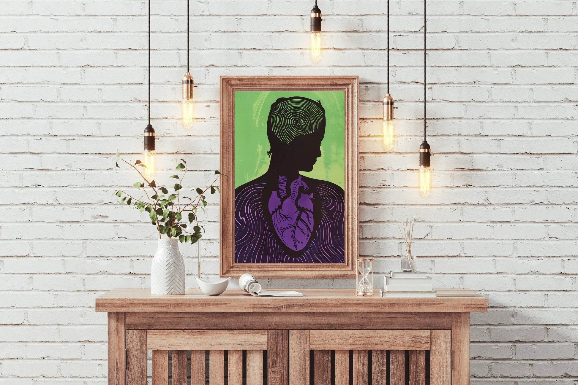 Conquered Heart Painting Wall Art - beink online art store