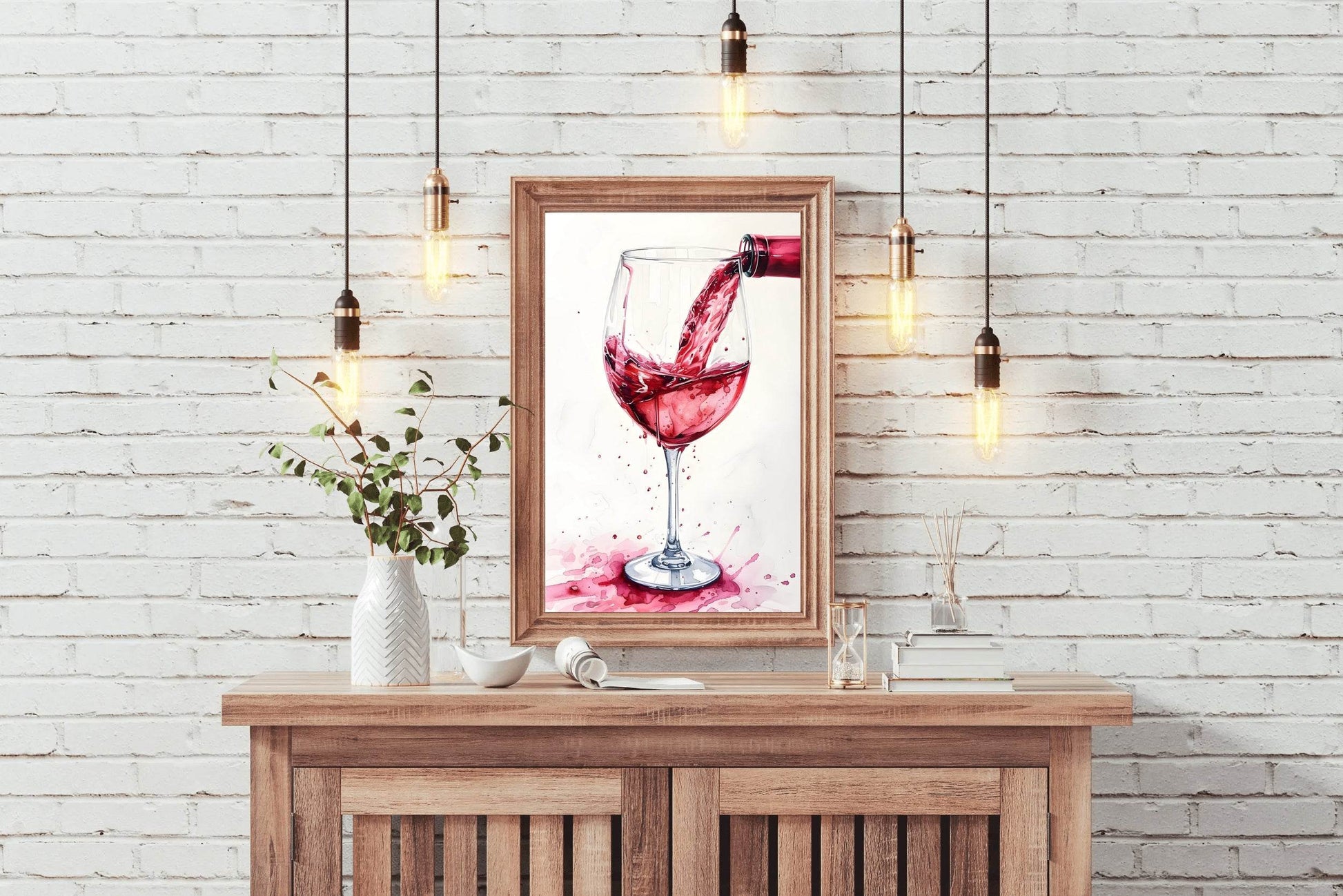 Serve Red Wine Wall Art - beink online art store