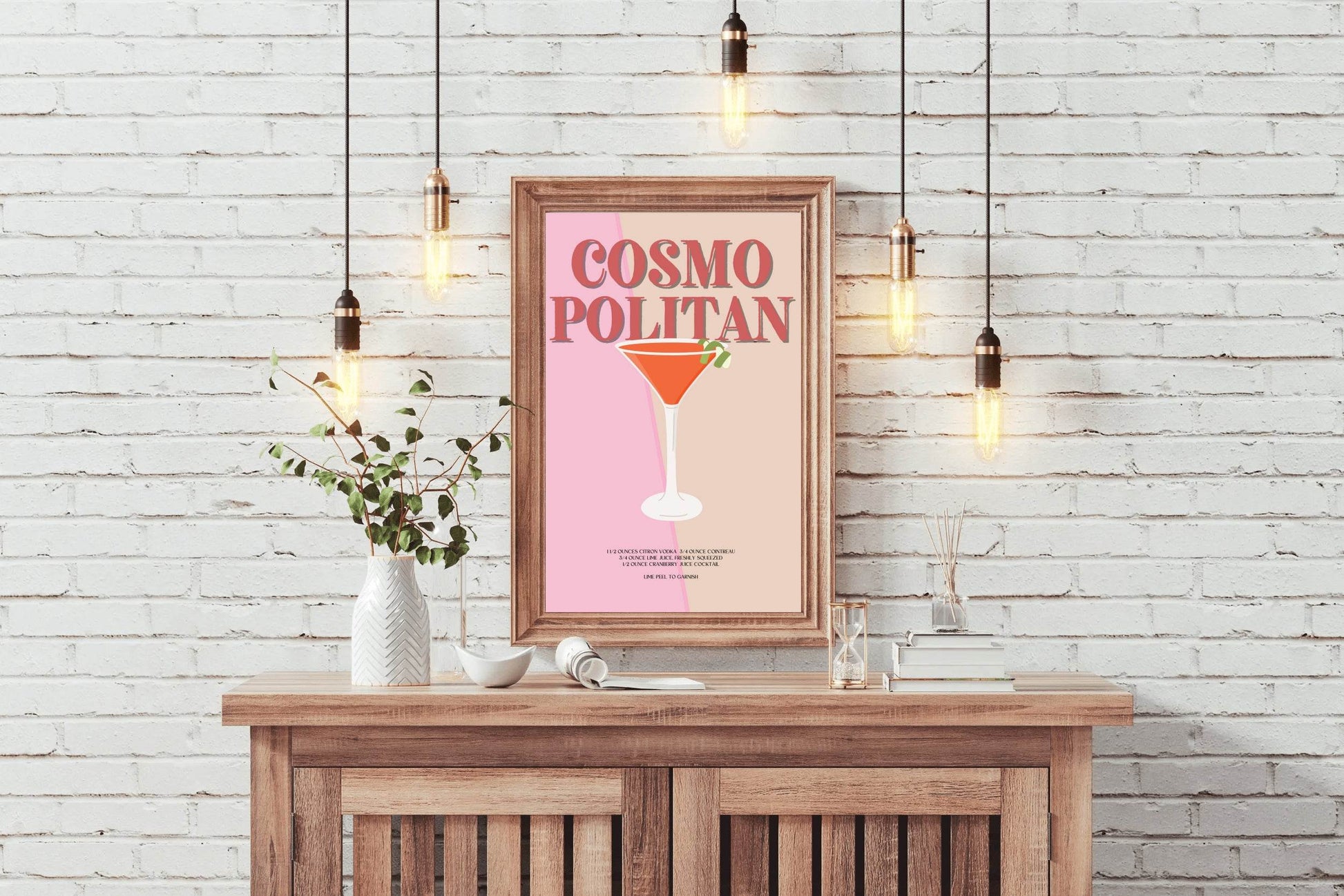 Cosmon Politan Cocktail Wall Art - beink online art store
