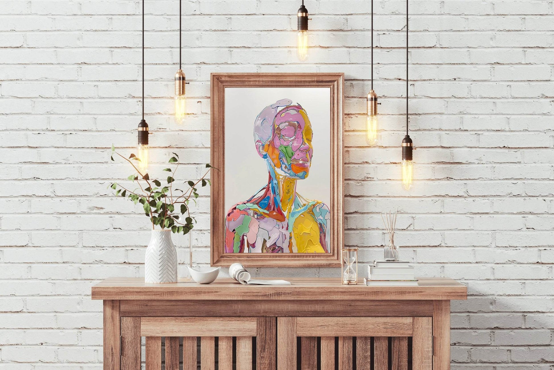 Colorful Anatomy- Oil Paint Women Wall Art - beink online art store