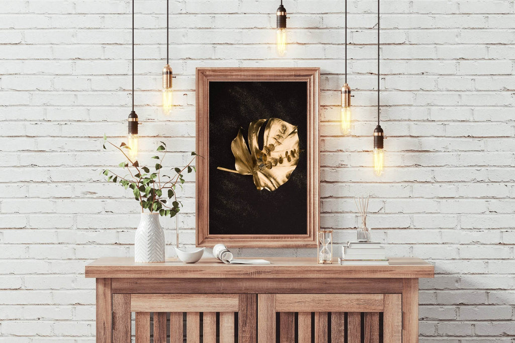 Master Flame Luxurious Black & Gold - beink online art store