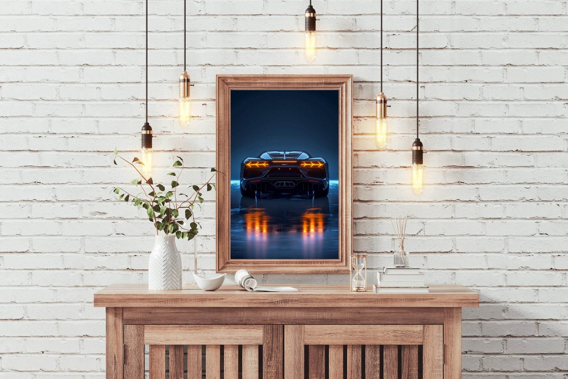 Lamborghini Light Effect Wall Art - beink online art store