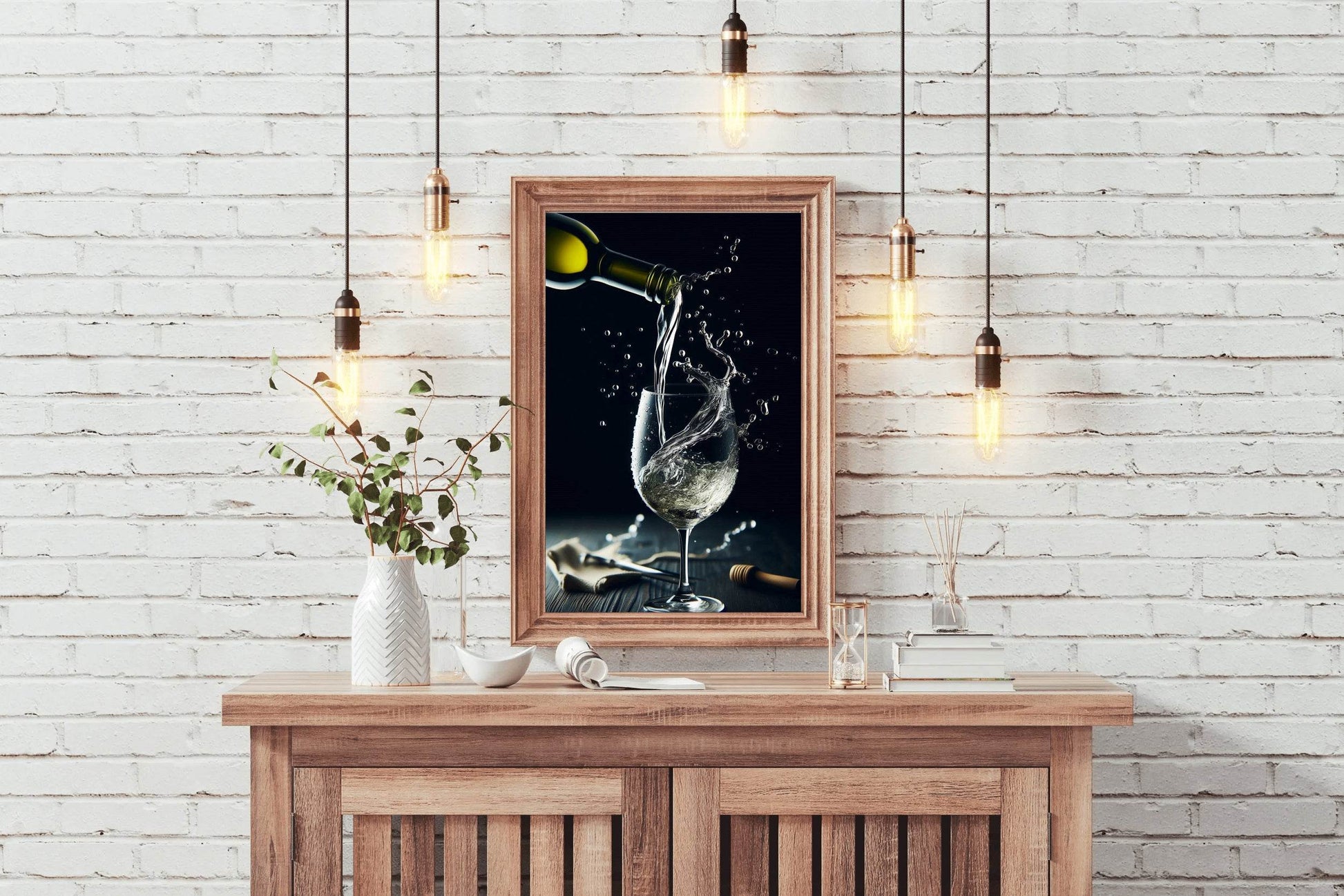 Pouring a Drink Into a Glass Wall Art - beink online art store