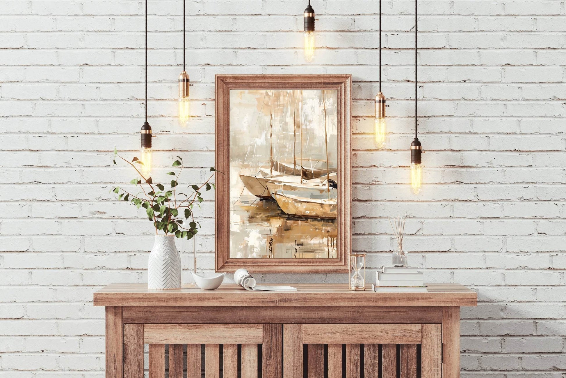 Yacht Anchorage Wall Art - beink online art store