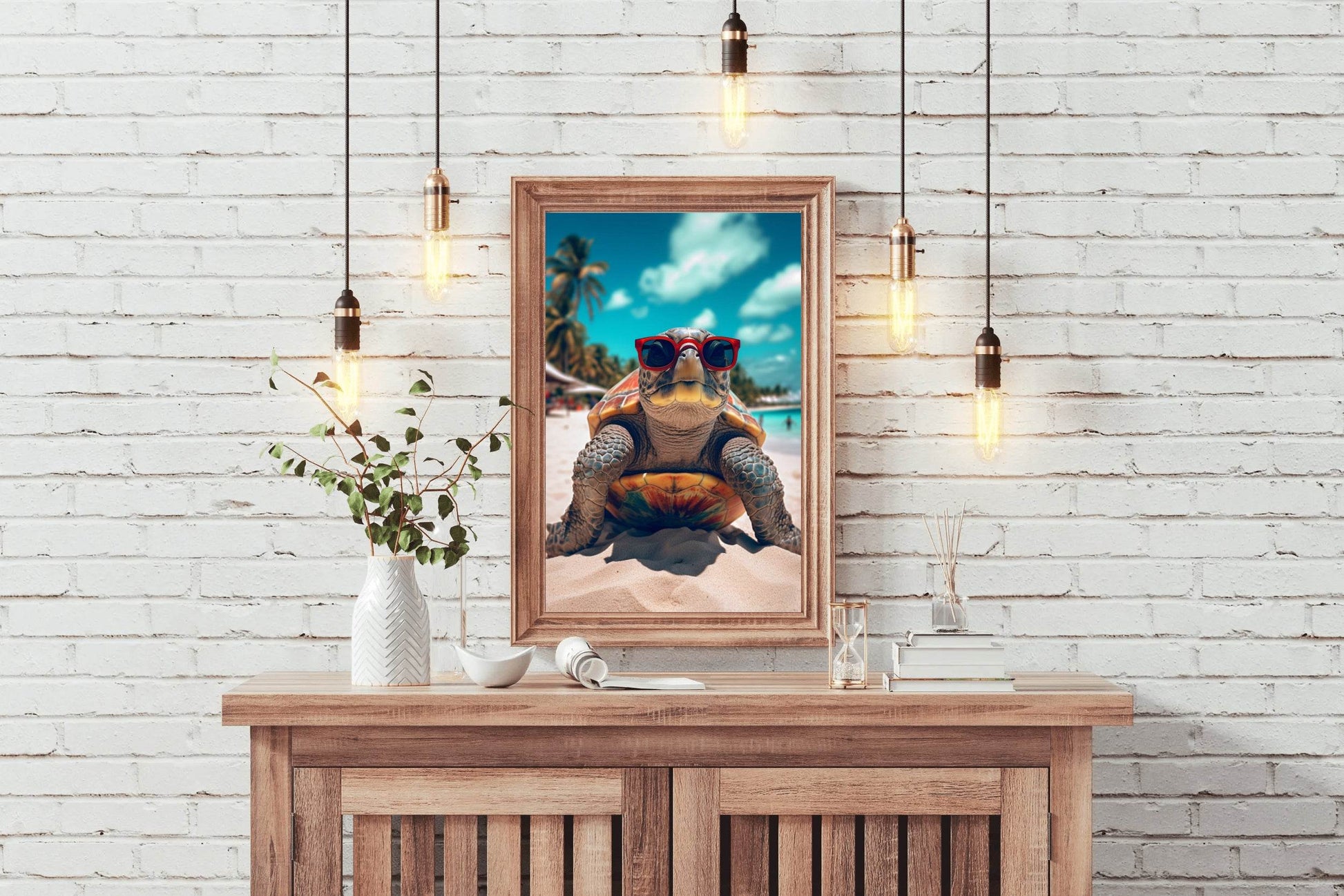 Loggerhead Sea Turtle Animal Wall Art - beink online art store