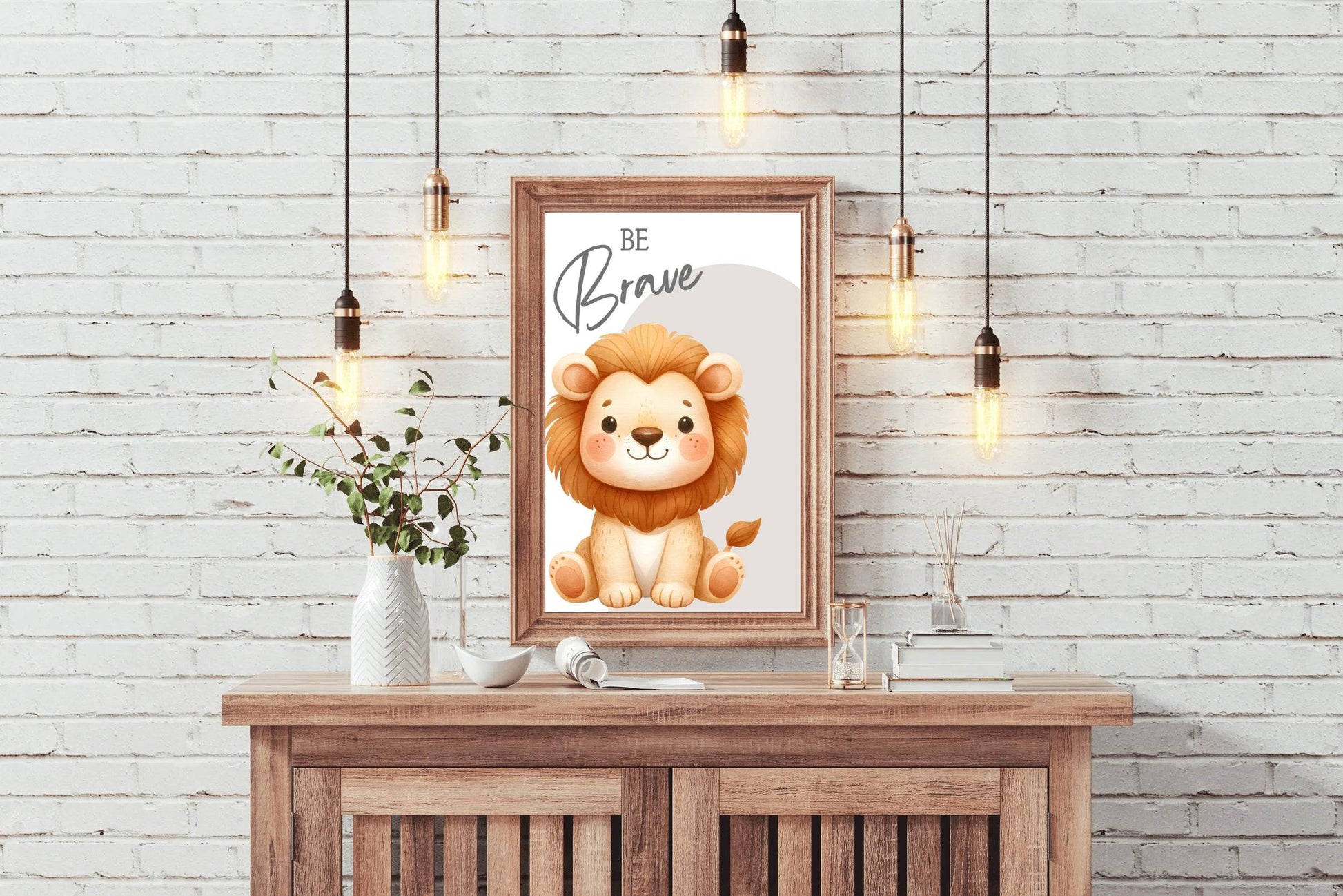 Cartoon Cub Illustration Wall Art - beink online art store