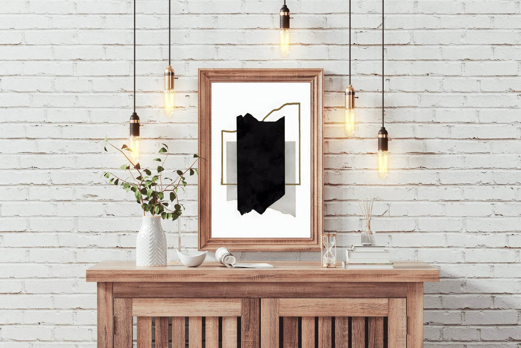 Black Framed Fragment Wall Art - beink online art store