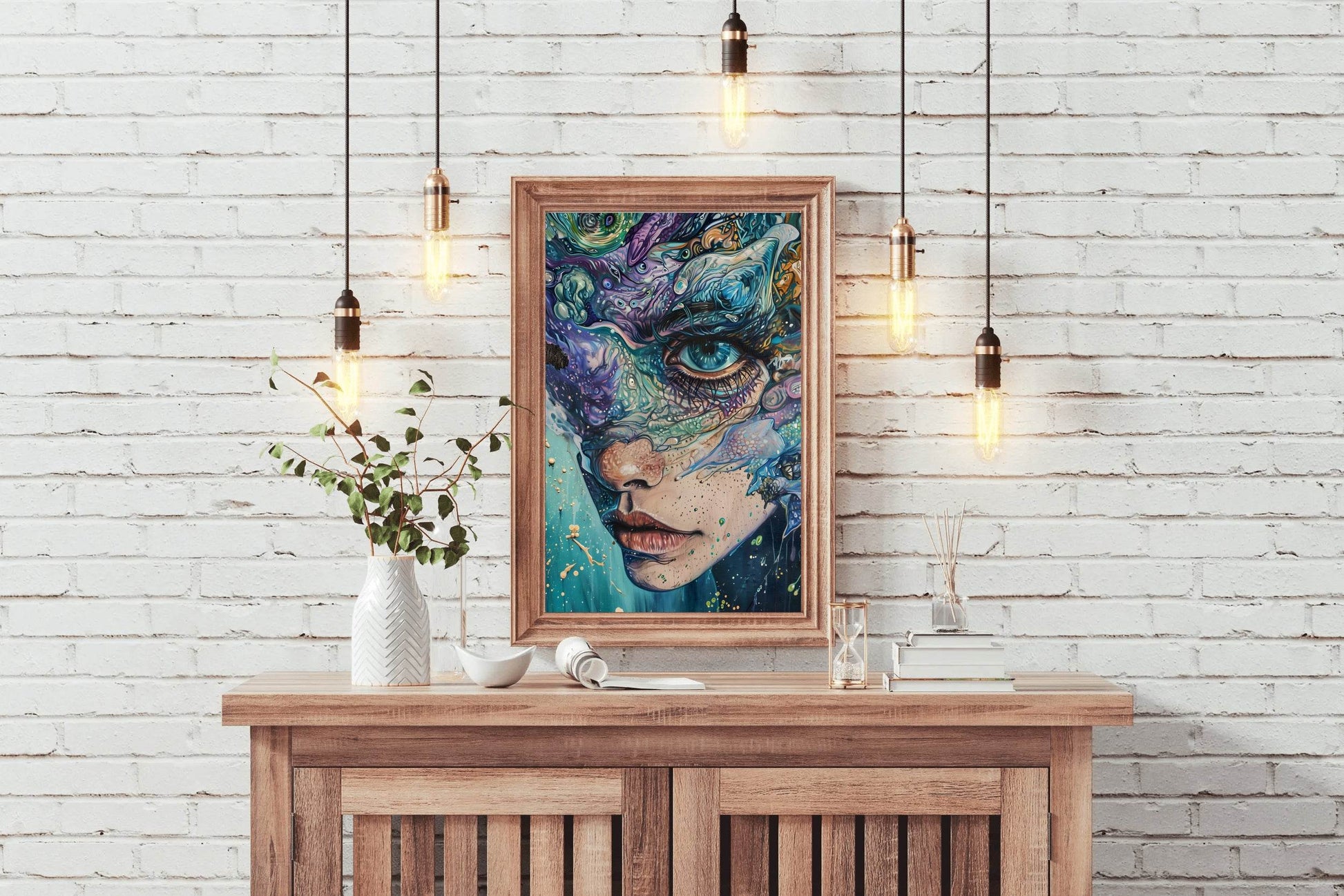 Abstract Generative women Art Wall Art - beink online art store