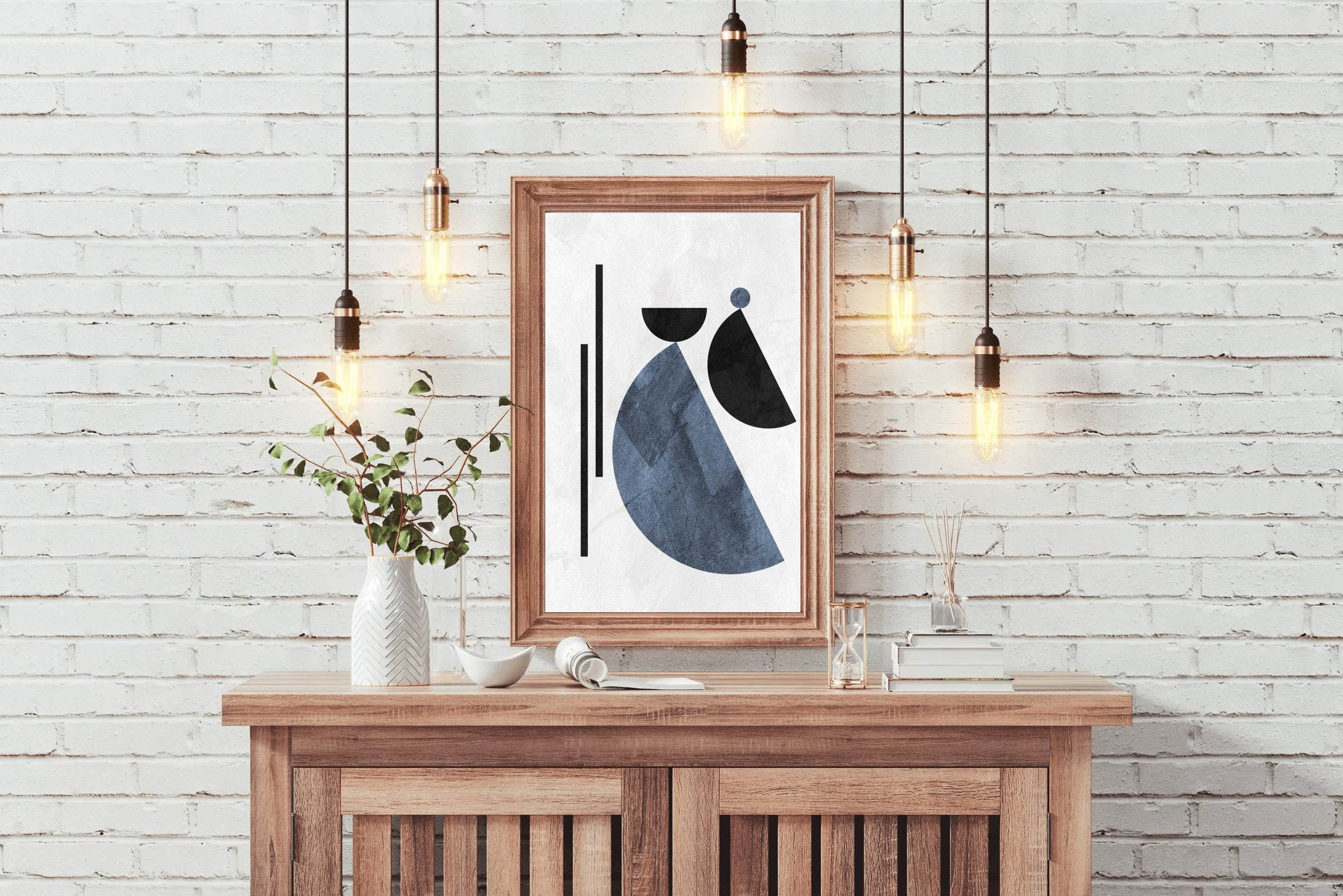 Geometrical Shapes Abstract Wall Art - beink online art store