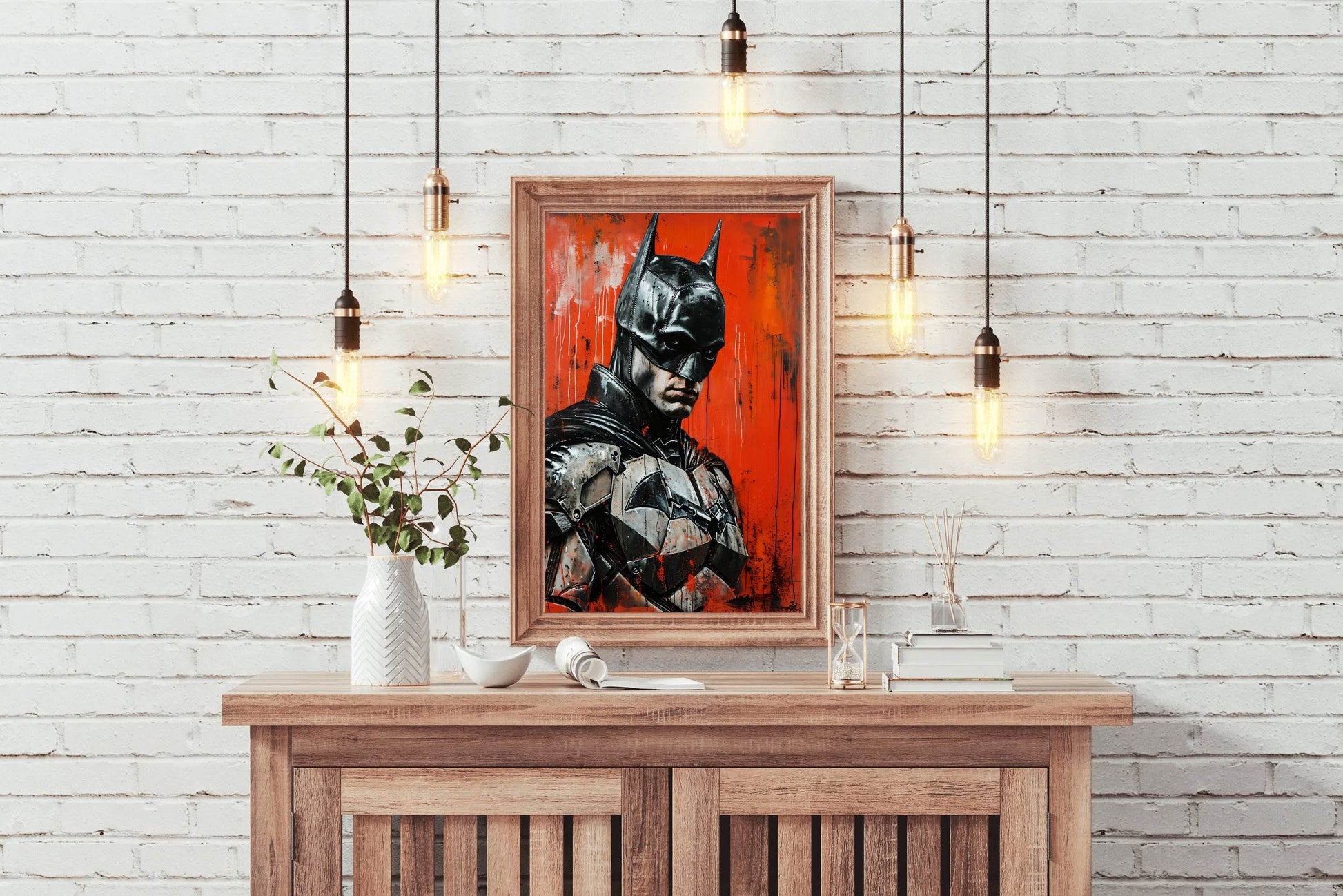 Painting of Robert Pattinson Batman Portrait - beink online art store
