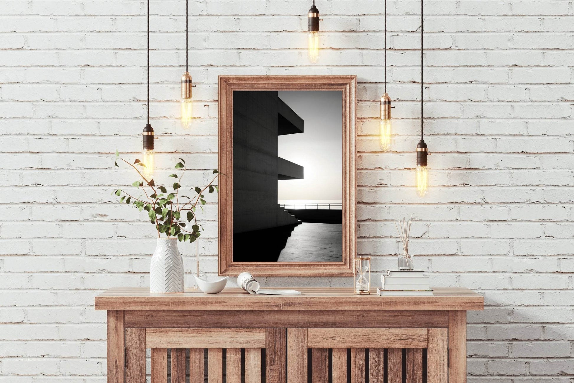 Black And White Building Facade - beink online art store