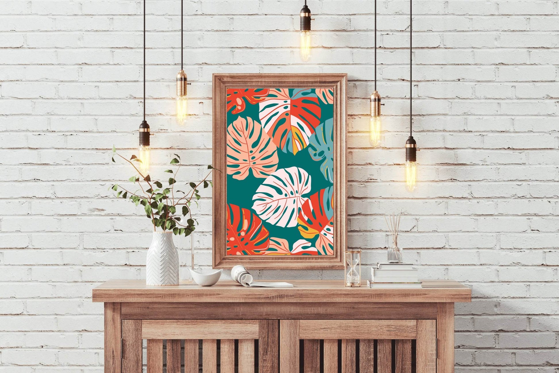 Drawing of Large Fig Leaves - beink online art store