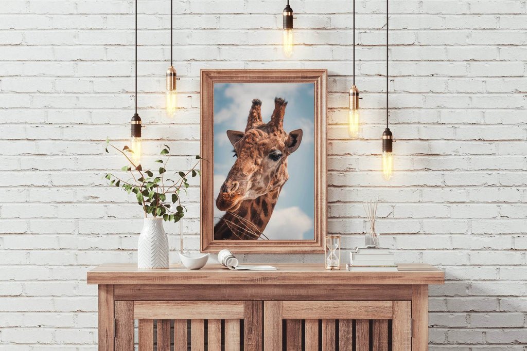 Face of Giraffe Animal Wall Art - beink online art store